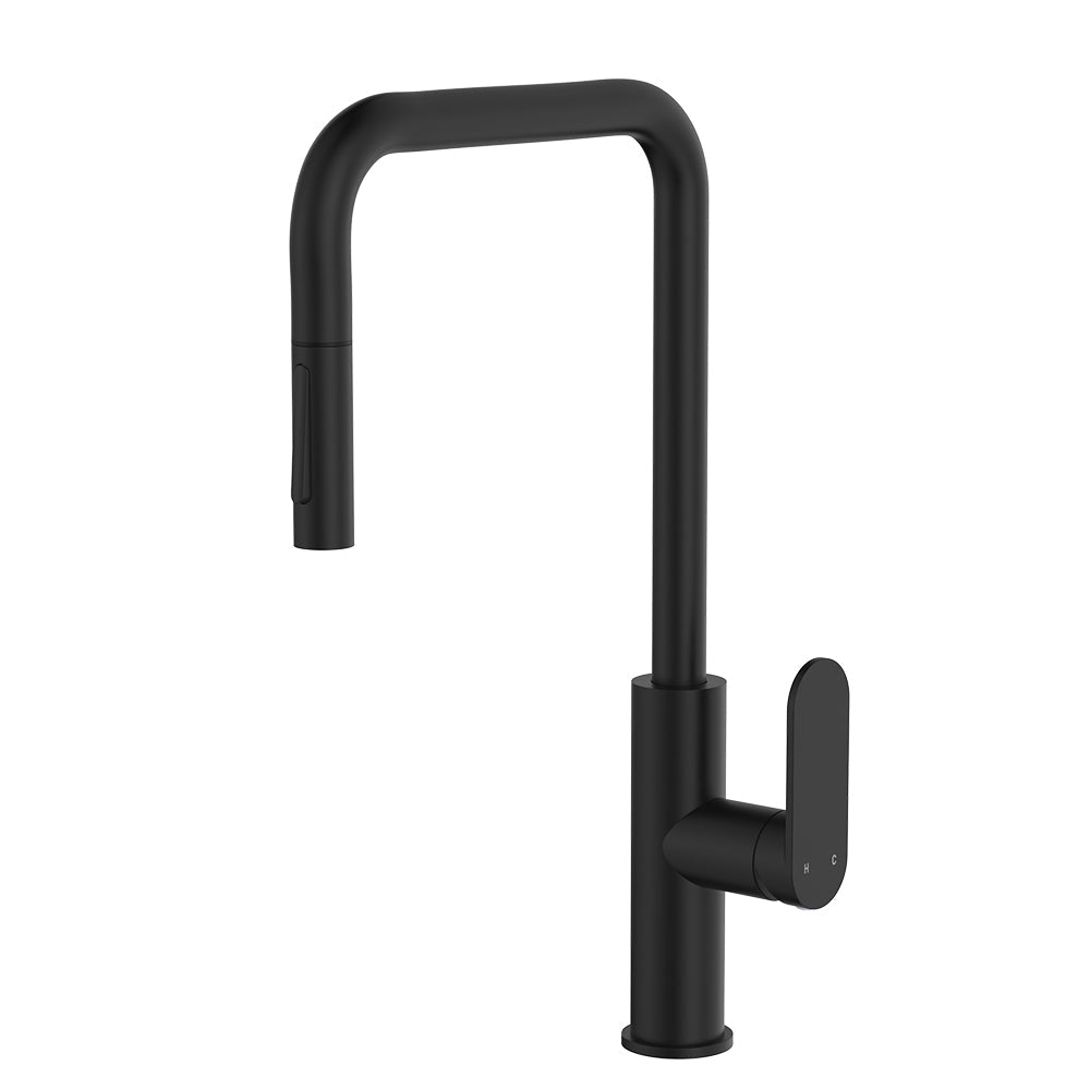 Empire Slim Pull-Out Sink Mixer in Matte Black