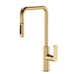 Empire Slim Pull-Out Sink Mixer in Urban Brass