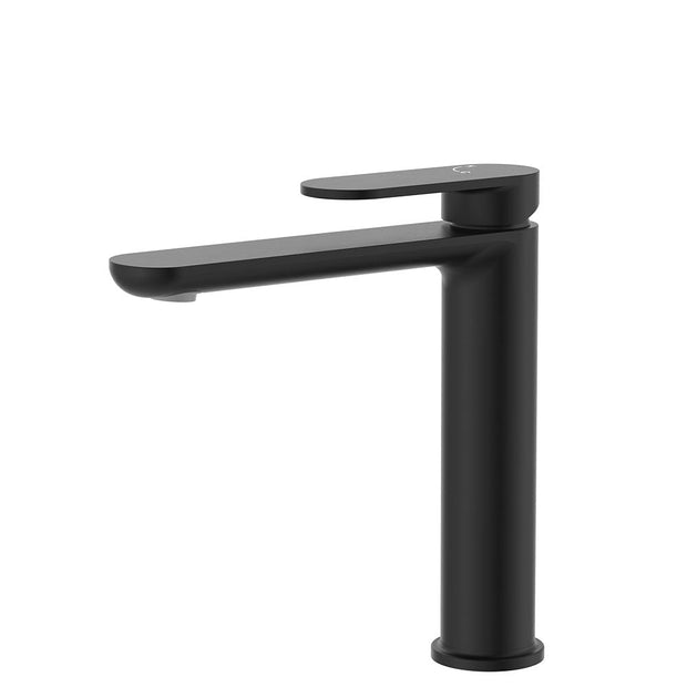 Empire Slim Cold Start Medium Basin Mixer in Matte Black