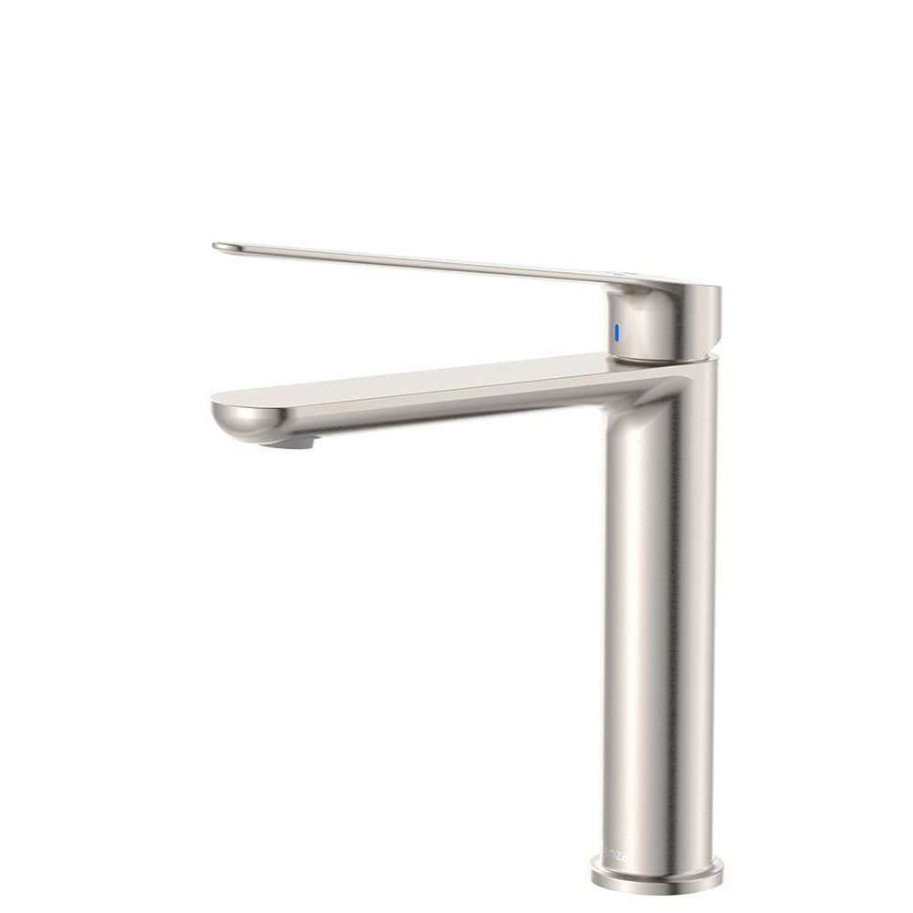 Empire Care Cold Start Medium Basin Mixer in Brushed Nickel