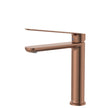 Empire Care Cold Start Medium Basin Mixer in Brushed Copper