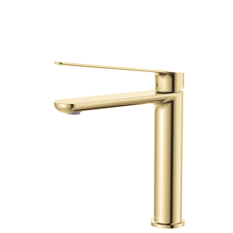 Empire Care Cold Start Medium Basin Mixer in Urban Brass