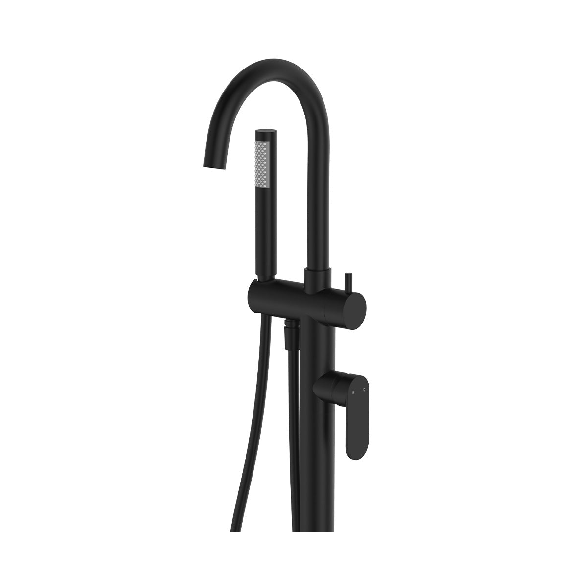 Empire Slim Floor Mounted Bath Mixer with Hand Shower