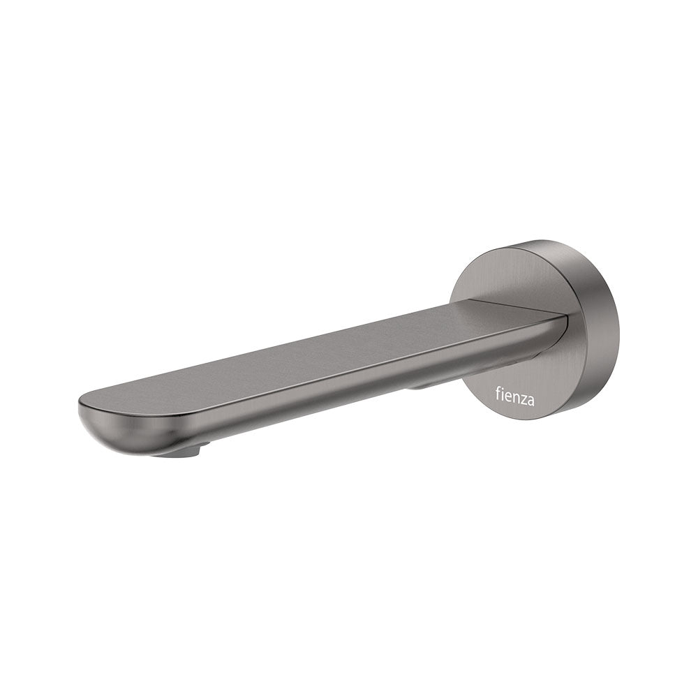 Empire Slim Basin/Bath Outlet, Round Plate, 180mm in Gun Metal
