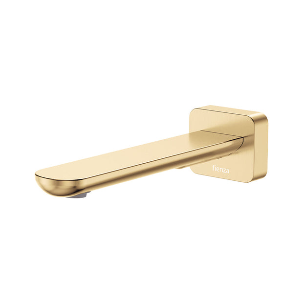 Fienza Empire Slim Basin/Bath Outlet, Square Plate, 180mm bath spout