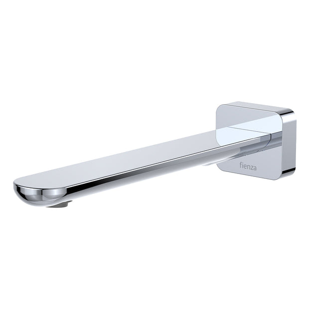Fienza Empire Slim Basin/Bath Outlet, Square Plate, 220mm bath spout