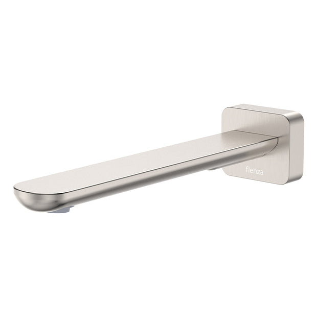 Fienza Empire Slim Basin/Bath Outlet, Square Plate, 220mm bath spout