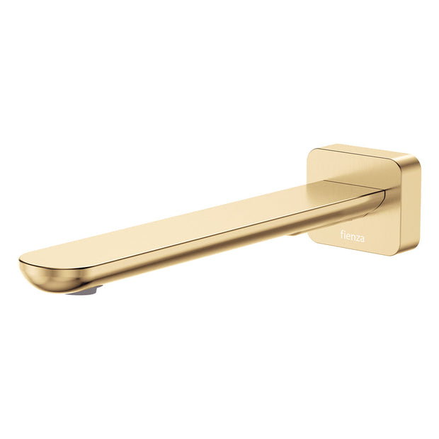 Fienza Empire Slim Basin/Bath Outlet, Square Plate, 220mm bath spout