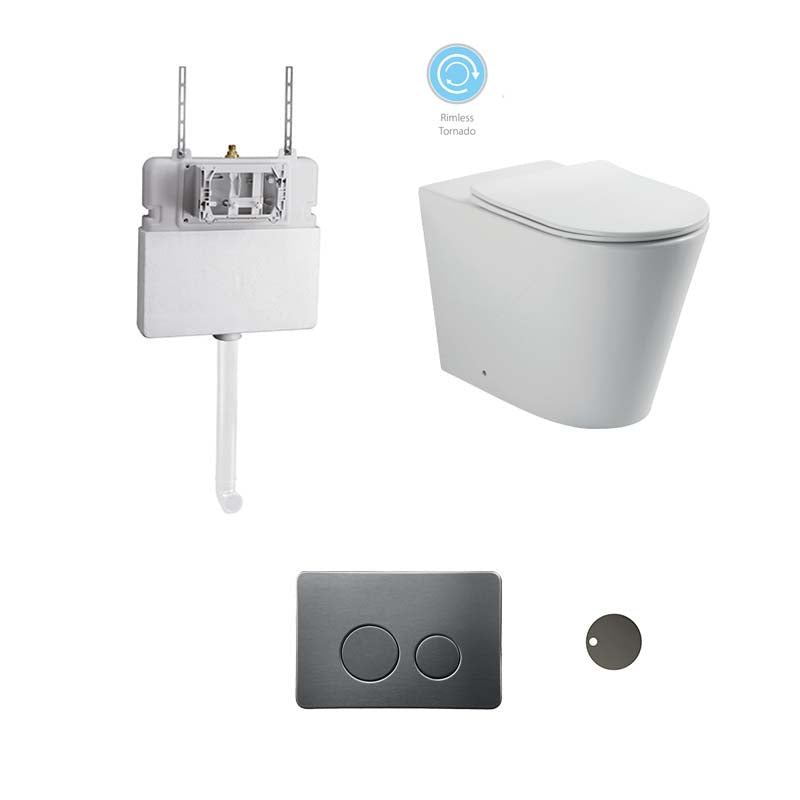 Zenmo Bella Toilet Suite in Gun Metal