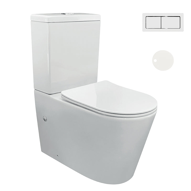 Zenmo Jess-II Toilet Suite in Matte White