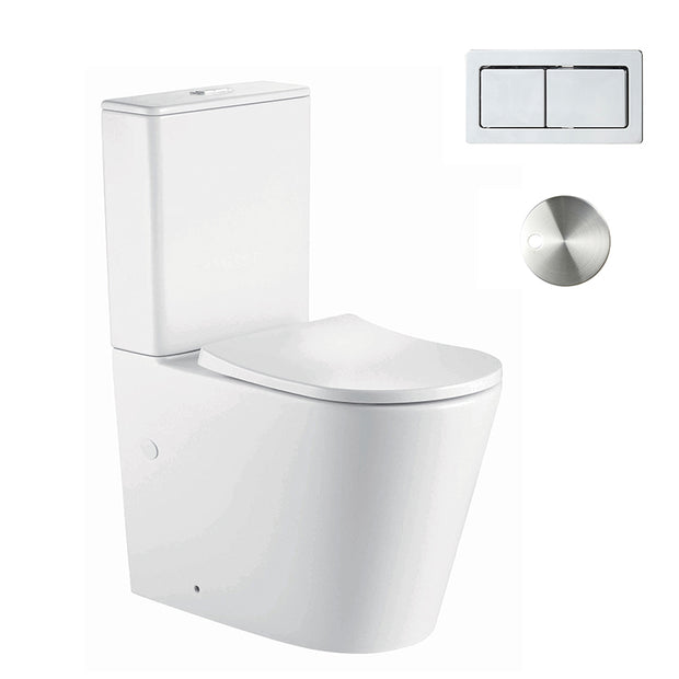 Zenmo Milan Toilet Suite in Chrome