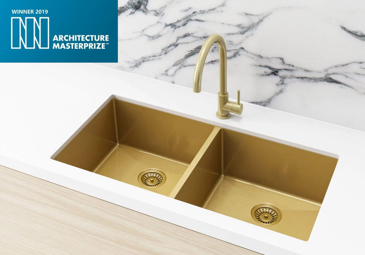 Lavello Kitchen Sink - Double Bowl 860 x 440 - Tiger Bronze
