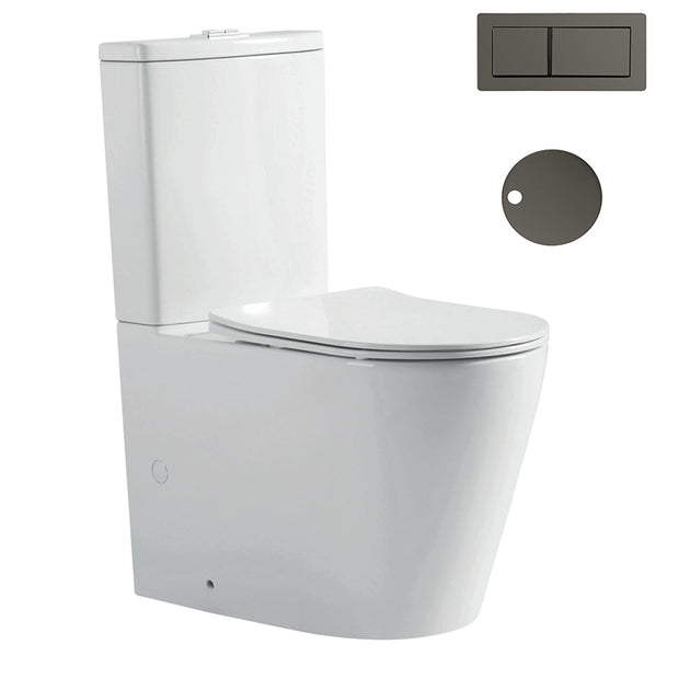 Zenmo Exon Toilet Suite in Gun Metal