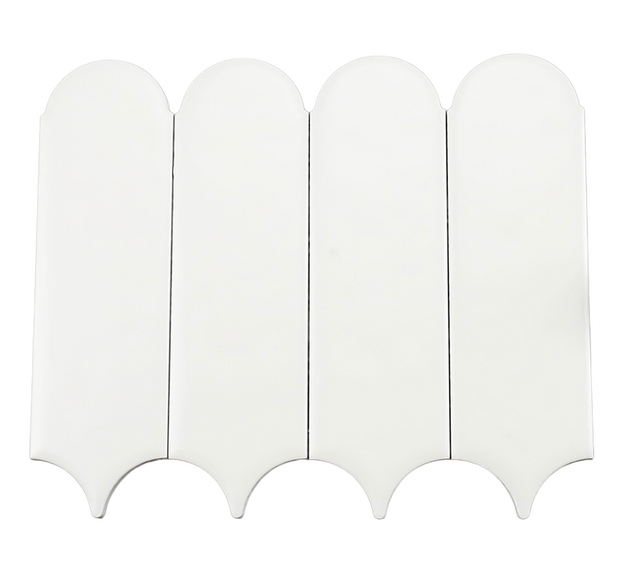 FEATHER WHITE GLOSS KQY90300-LB CHIP SIZE 90X306 - FEATHER WHITE GLOSS -01