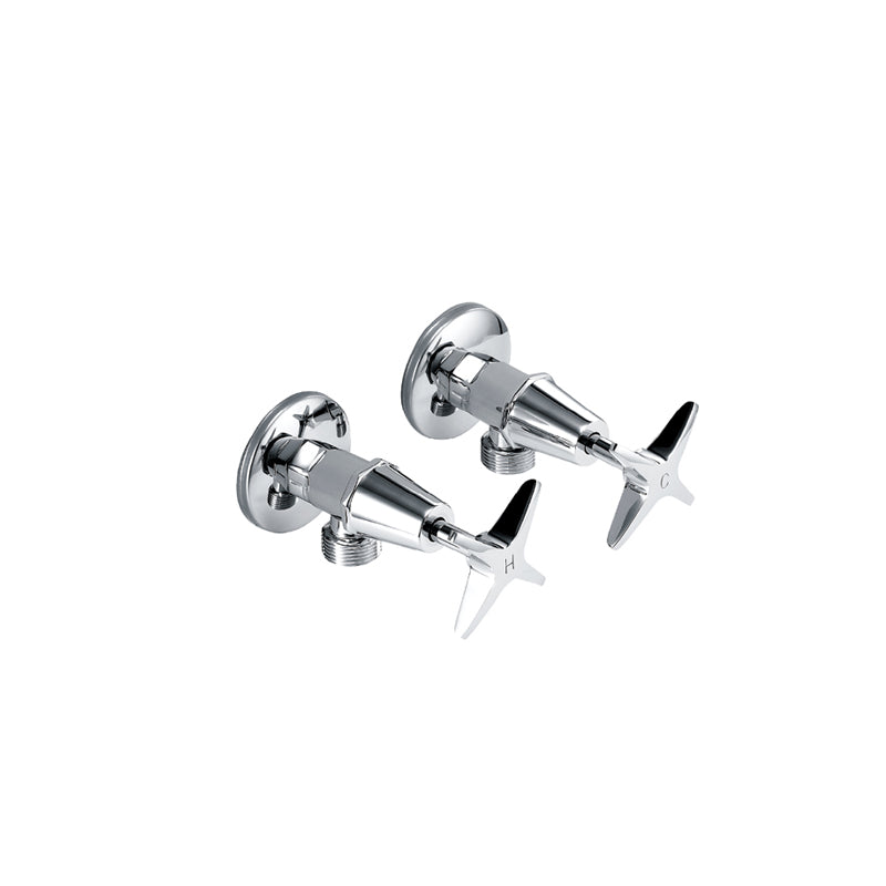 Zenmo Sea Star Washing Machine Stops Pair in Chrome