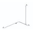 Zenmo Mobi Care L Shape Shower Grab Rail with Extension Right Hand in Stainless Steel