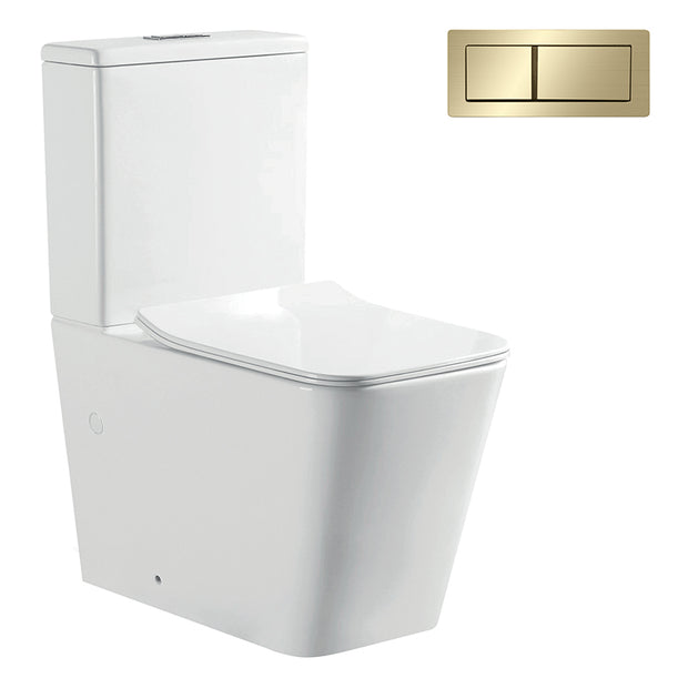 Zenmo Acqua-II Toilet Suite in Brushed Brass