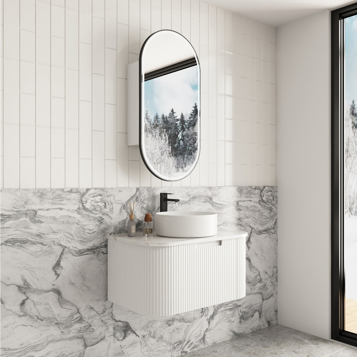 Aulic Savio Wall Hung 750mm wall hung vanity