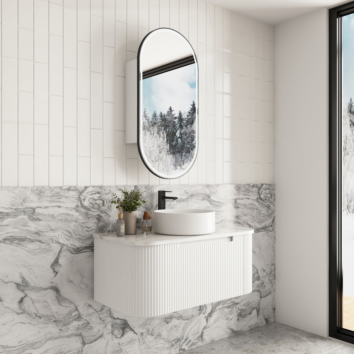 Aulic Savio Wall Hung 900mm wall hung vanity