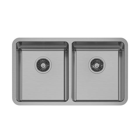 Phoenix 2000 Series Double Bowl Sink, Stainless Steel undermount basin