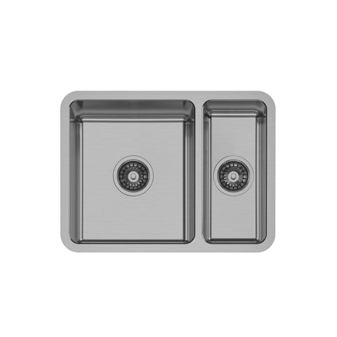 Phoenix 2000 Series 1 and 1/2 Bowl Sink, Stainless Steel undermount basin