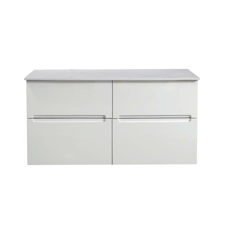 Zenmo Bella Wall Hung Vanity 1200mm White Stone Top (basin not included)