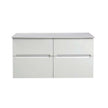 Zenmo Bella Wall Hung Vanity 1200mm White Stone Top (basin not included)