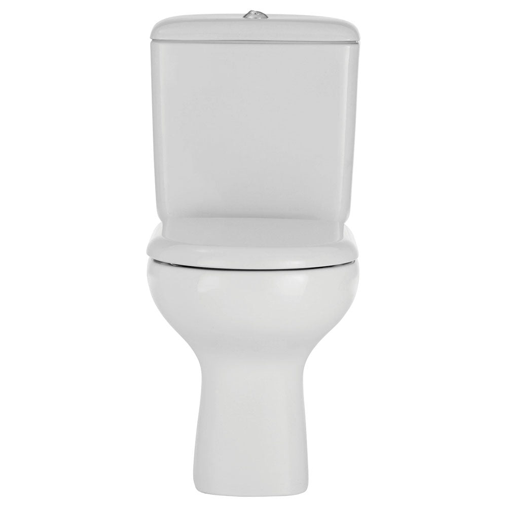 RAK Liwa White Close-Coupled Toilet Suite, Alpine White with S-Trap 240