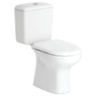 RAK Liwa White Close-Coupled Toilet Suite, Alpine White with S-Trap 240