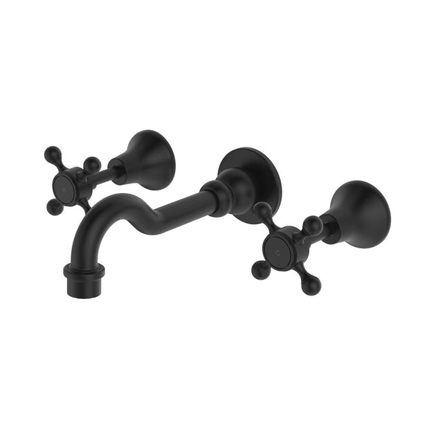 Lillian Basin/Bath Wall Set in Matte Black