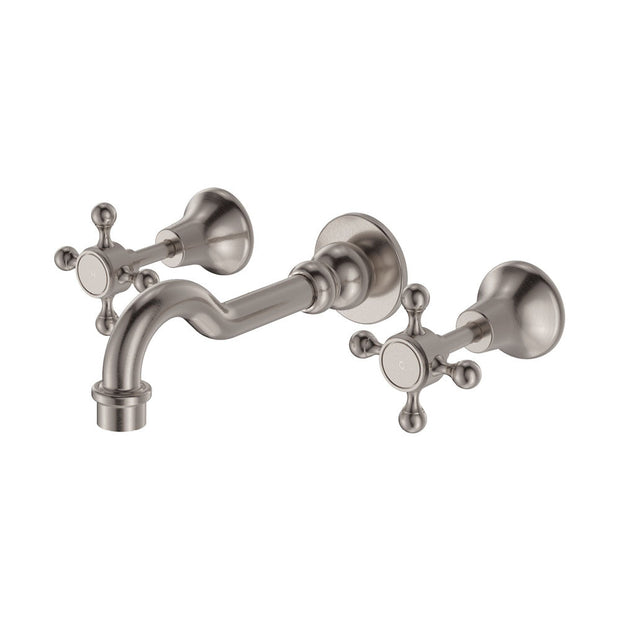 Lillian Basin/Bath Wall Set in Brushed Nickel