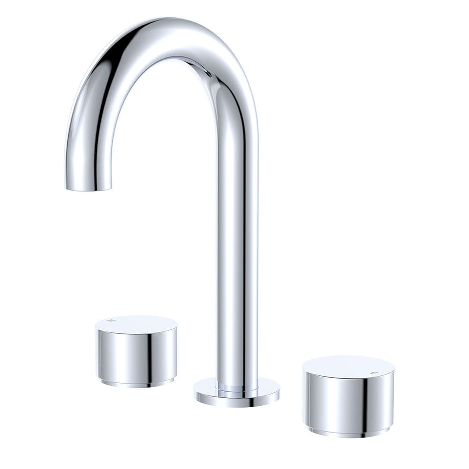 Kaya Round Hob Set, Round Taps in Chrome