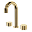 Kaya Round Hob Set, Round Taps in Urban Brass