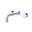 Kaya Wall Set, Round Taps, 130mm Outlet in Chrome