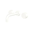 Kaya Wall Set, Round Taps, 130mm Outlet in Matte White