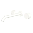 Kaya Wall Set, Round Taps, 220mm Outlet in Matte White
