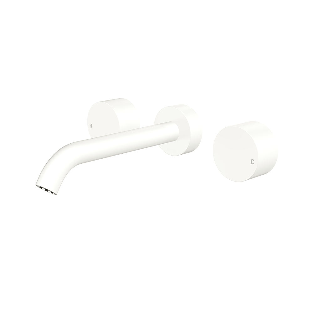 Fienza Kaya Wall Set, Round Taps, 180mm Outlet