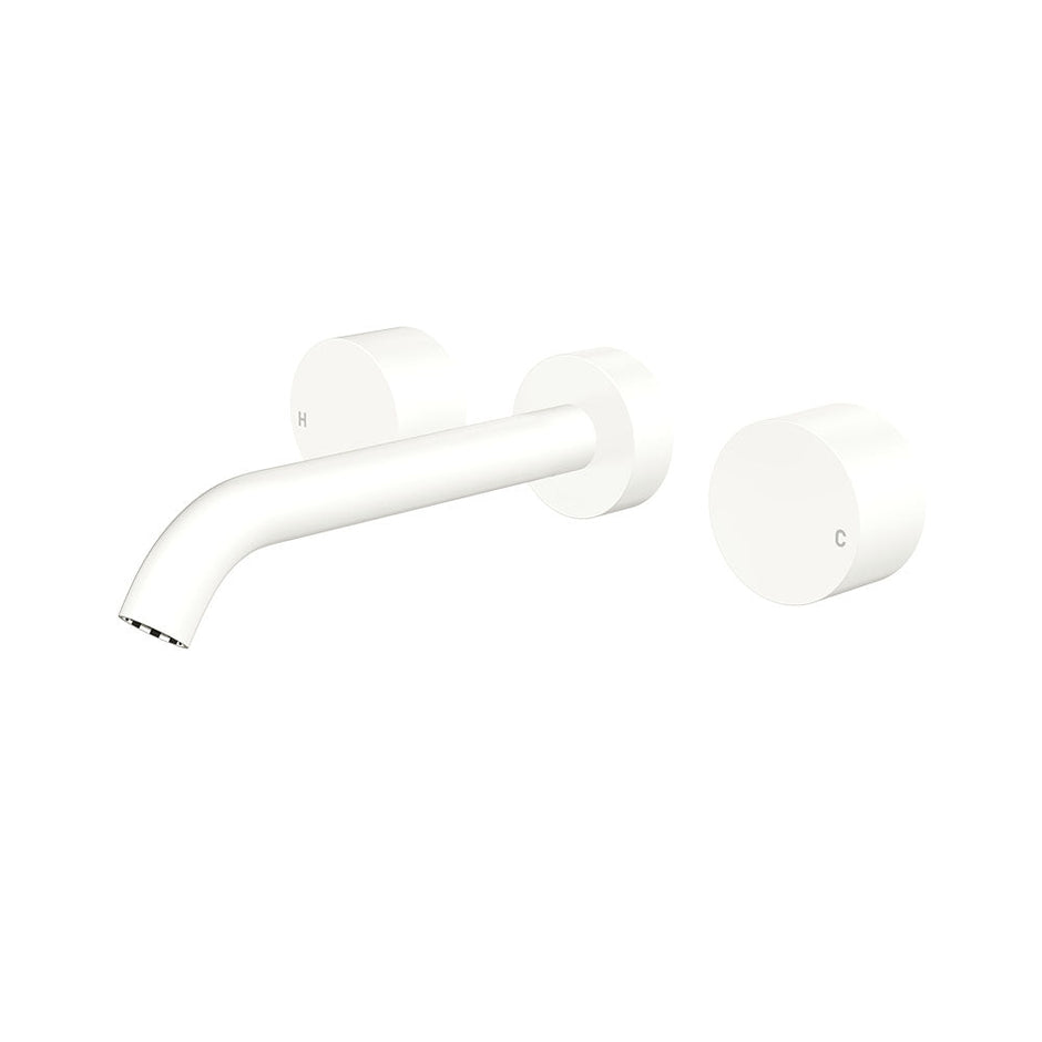 Fienza Kaya Wall Set, Round Taps, 180mm Outlet