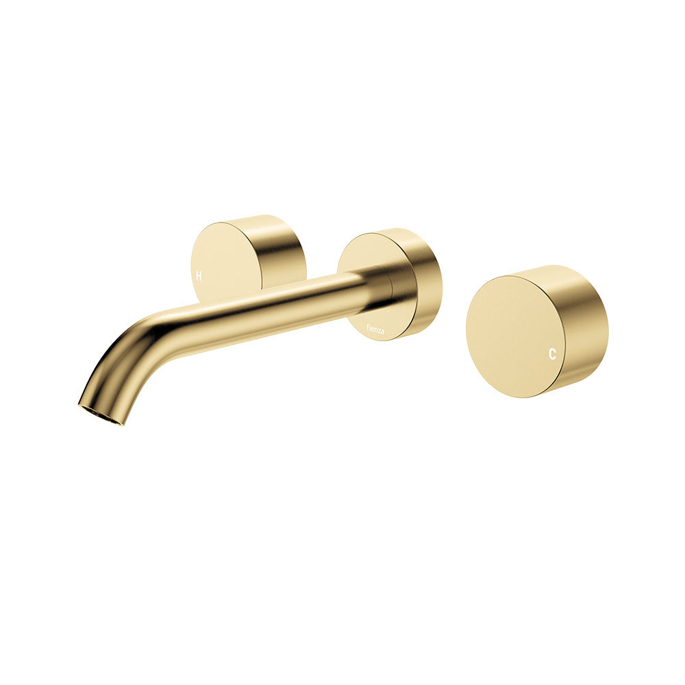 Fienza Kaya Wall Set, Round Taps, 180mm Outlet