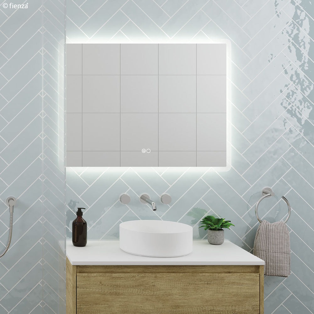 Fienza Kaya Wall Set, Round Taps, 180mm Outlet