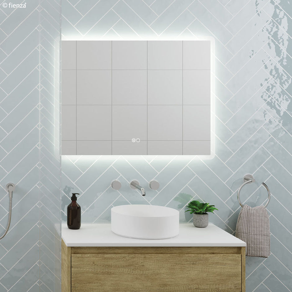 Fienza Kaya Wall Set, Round Taps, 180mm Outlet