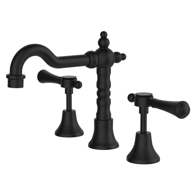 Lillian Lever Basin Set in Matte Black
