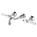 Chrome with Ceramic White Handle