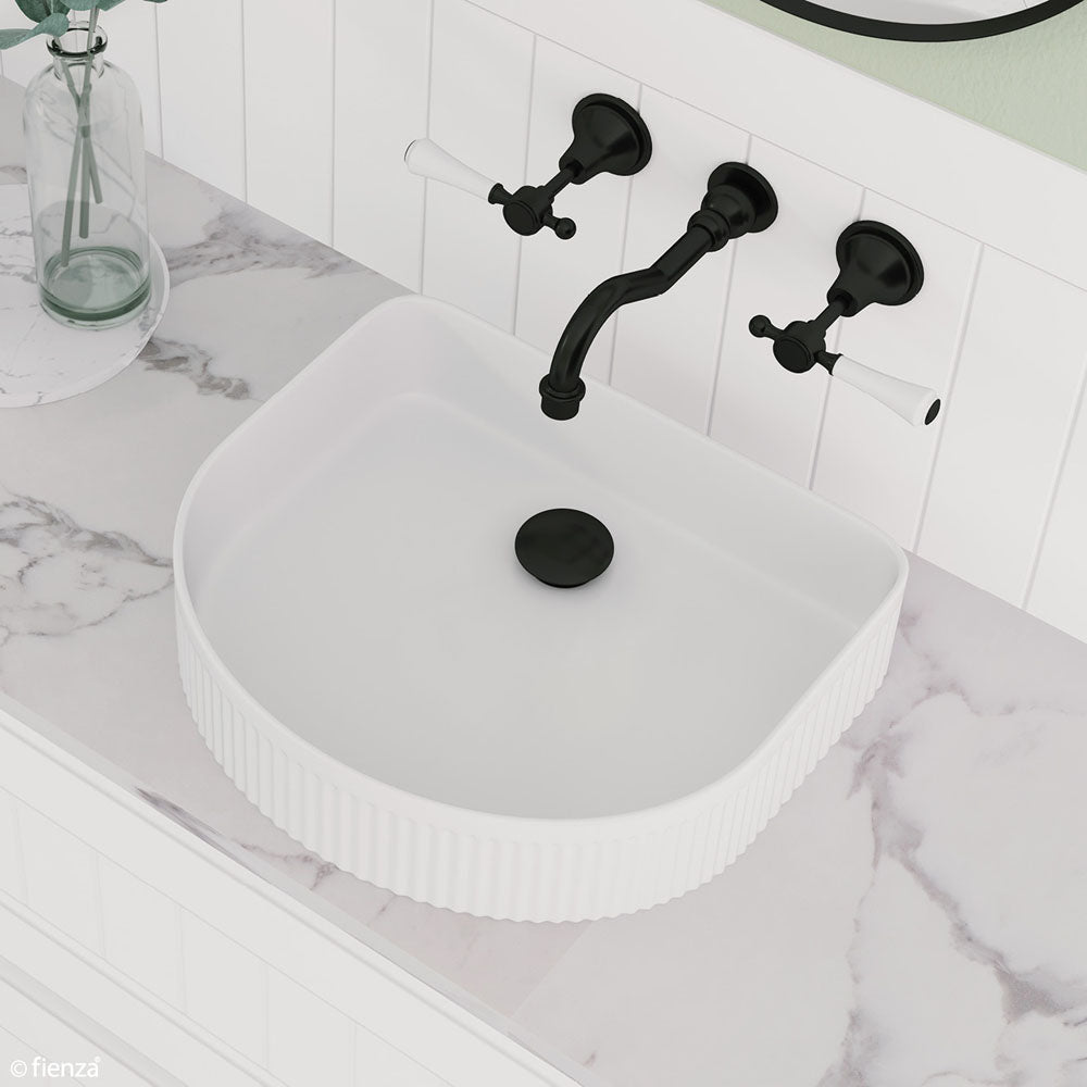 Lillian Lever Basin/Bath Wall Set