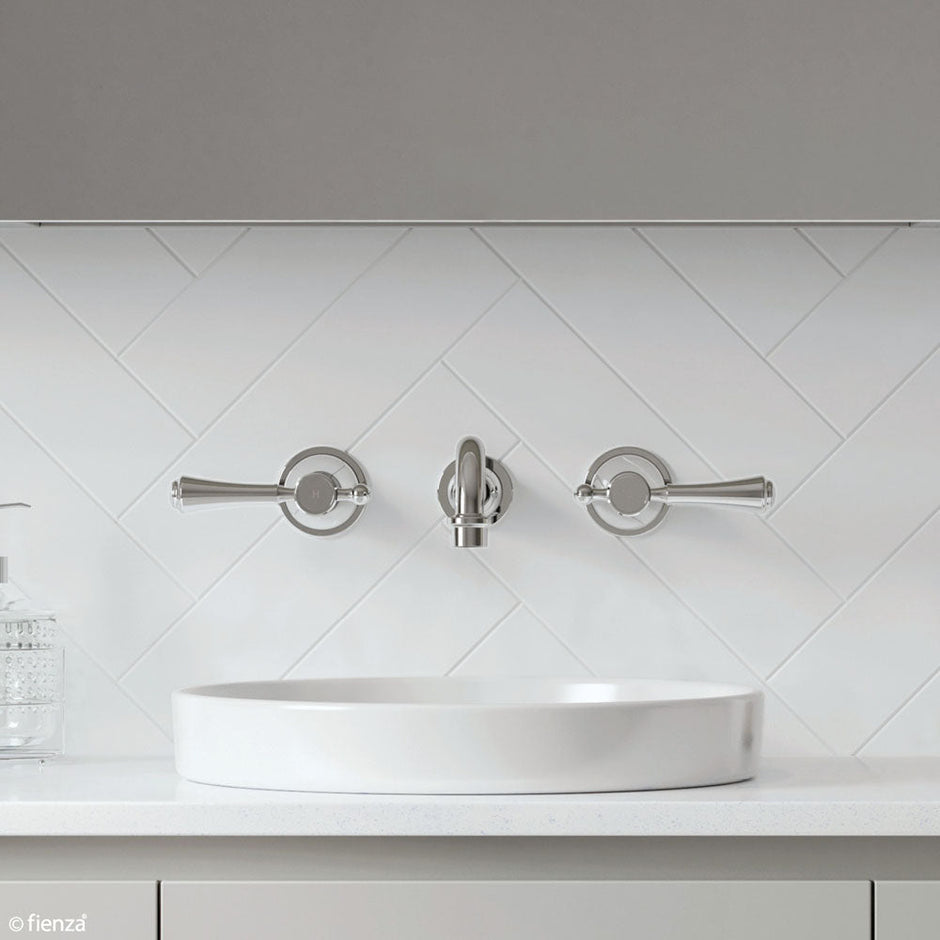Lillian Lever Basin/Bath Wall Set