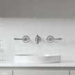 Lillian Lever Basin/Bath Wall Set
