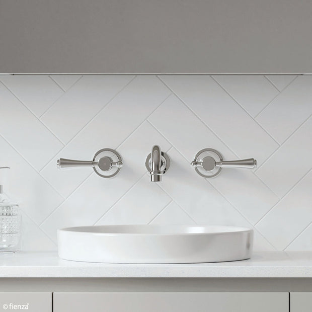 Lillian Lever Basin/Bath Wall Set