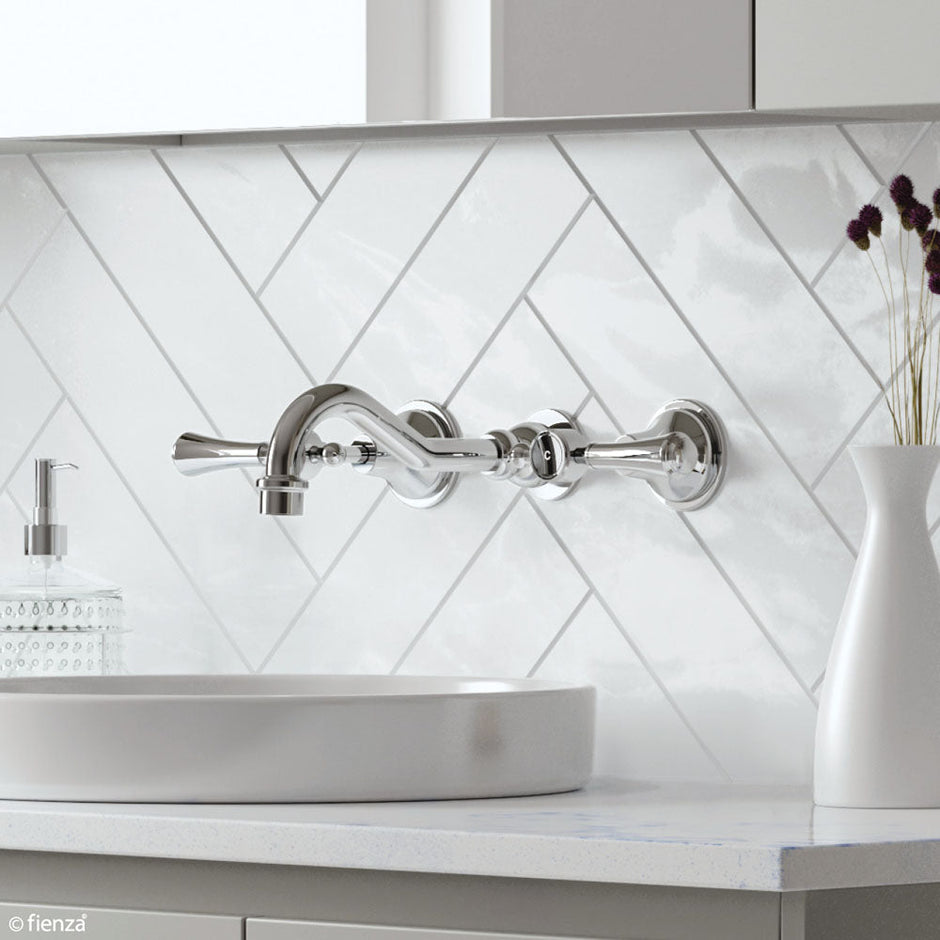 Lillian Lever Basin/Bath Wall Set