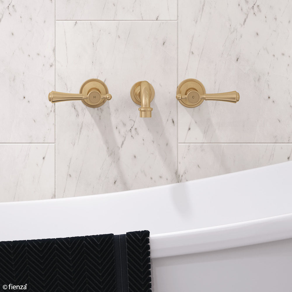 Lillian Lever Basin/Bath Wall Set