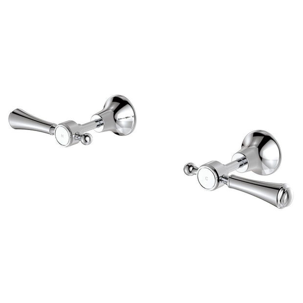 Lillian Lever Wall Top Assemblies in Chrome
